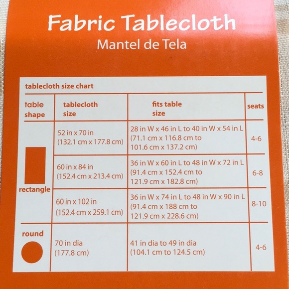 Pumpkins & Gourds Fabric 70 Inch Round Tablecloth. NWT - Picture 5 of 9